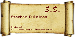 Stecher Dulcinea névjegykártya